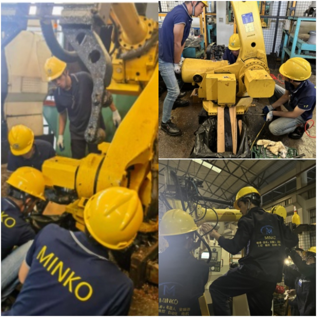 Maintenance of industrial robots